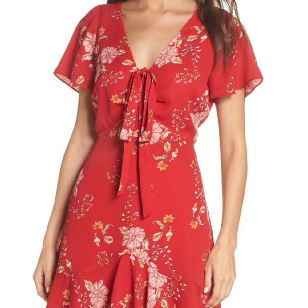 BB Dakota Hyper Bloom Printed Minidress